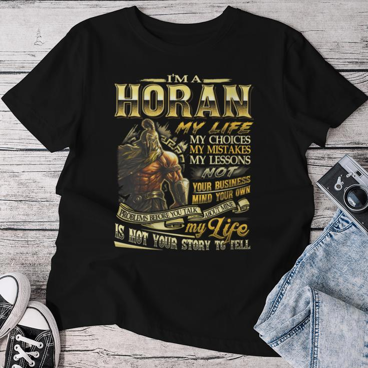 Horan Family Name Horan Last Name Team Women T-shirt Funny Gifts