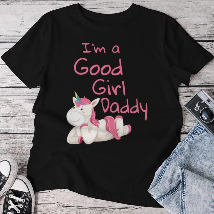 Ich Bin Ein Gutes Mädchen Papa Ddlg Kleines Mädchen Unicorn Ageplay Cgl T-shirt Frauen Lustige Geschenke