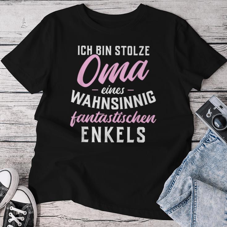 Ich Bin Stolze Oma Einer Wahnsinnig Fantastischen Grandkel T-shirt Frauen Lustige Geschenke