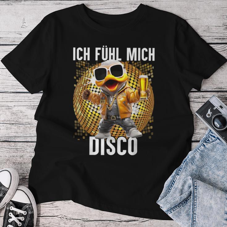 Ich Fühle Mich Disco Disco Duck Apres-Ski Party T-shirt Frauen Lustige Geschenke