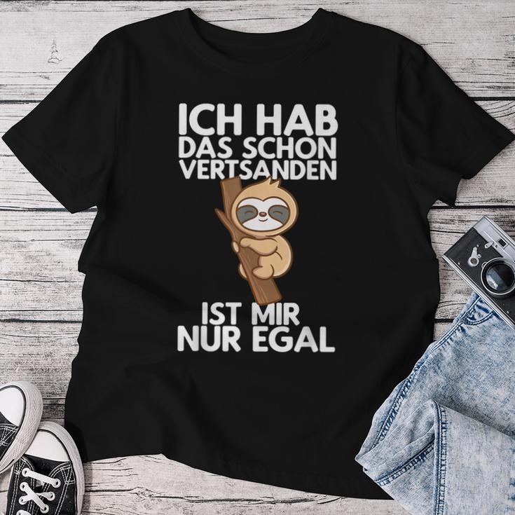 Ich Hab Das Schonerstanden Sloth Morgenmuffel T-shirt Frauen Lustige Geschenke