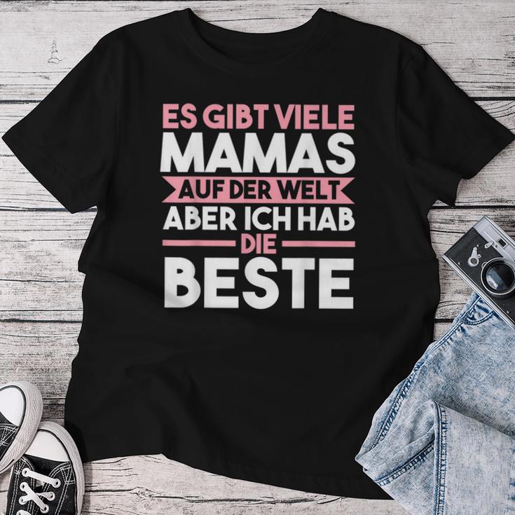 Ich Hab Die Beste Mama Kind Mama S T-shirt Frauen Lustige Geschenke