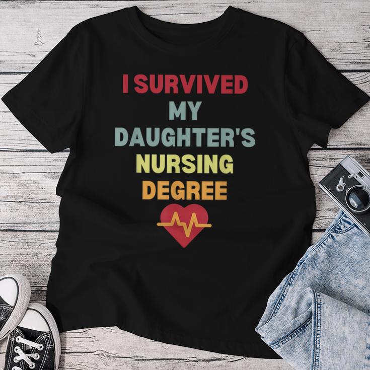 Ich Habe Den Krankenpflegegrad Meiner Tochter Überlebt Stolze Mama Papa Krankenschwester T-shirt Frauen Lustige Geschenke