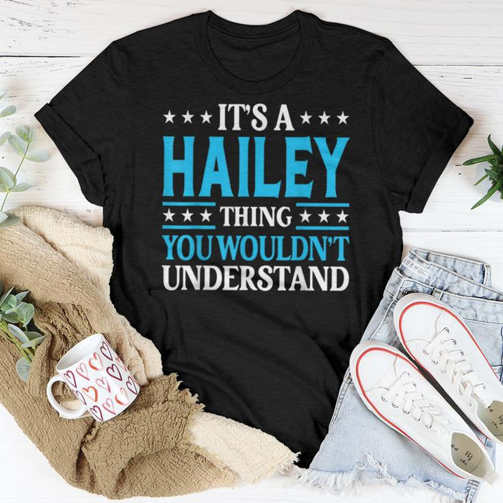 It's A Hailey Thing Wouldn't Understand Girl Name Hailey Women T-shirt Funny Gifts