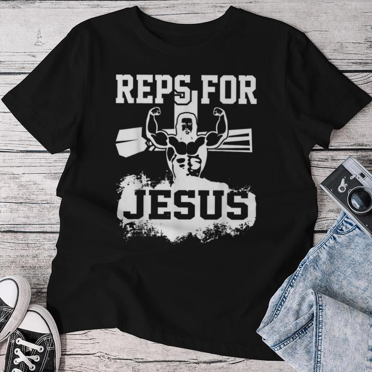 Jesus Christian Gym Fitness Biceps Quote Meme Women T-shirt Funny Gifts