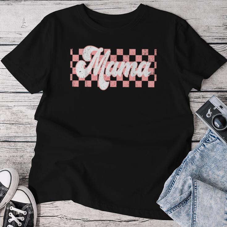 Karierte Mama Retro Mama Leben Frauen Muttertag Neue Mutter T-shirt Frauen Lustige Geschenke