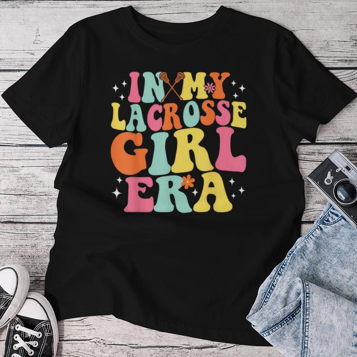 In My Lacrosse Girl Era Retro Game Day Groovy Women T-shirt Funny Gifts