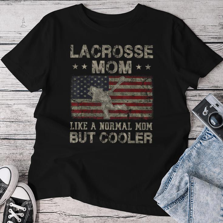 Lacrosse Mom Like A Normal Mom But Cooler Mother's Day Women T-shirt Personalized Gifts