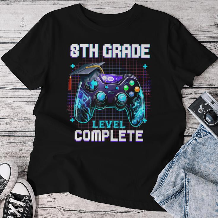 Last Day Of 8Th Grade Level Complete Graduation Him Boys Women T-shirt Funny Gifts