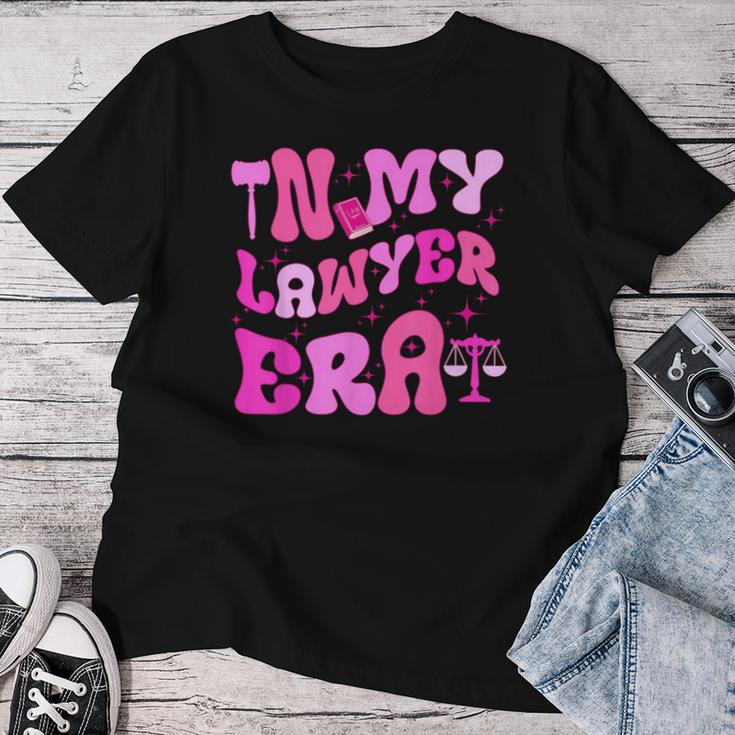In My Lawyer Era Attorney Retro Groovy Law Student Women T-shirt Personalized Gifts