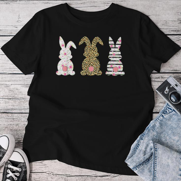 Leopard Bunny Easter Rabbit Happy Easter Day Girls Kid Women T-shirt Unique Gifts