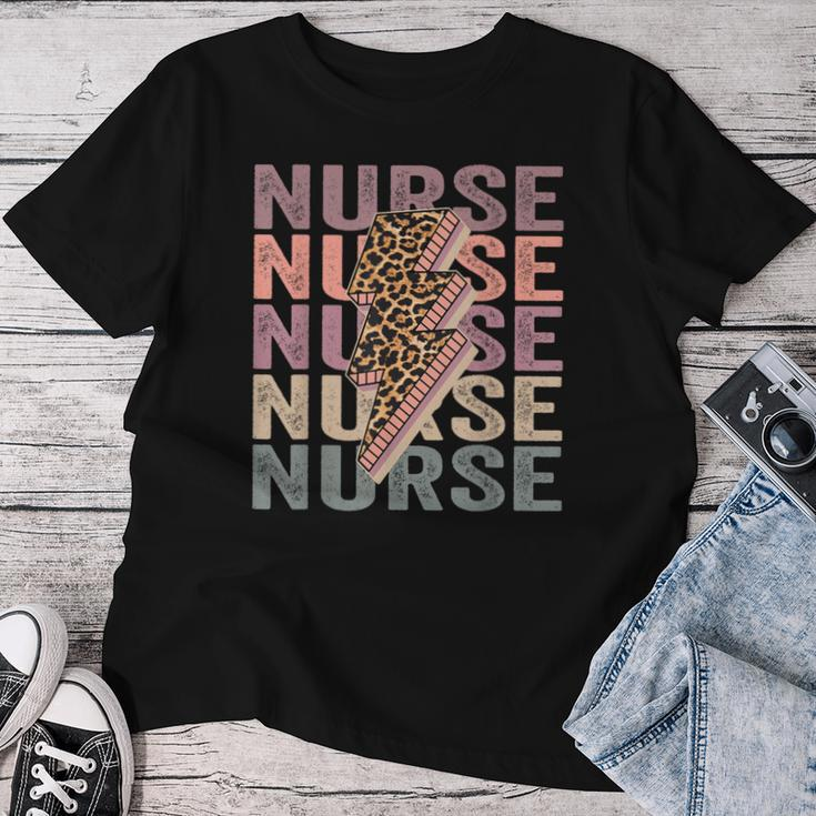 Leopard Nurse Leopard Nurses Day Women Women T-shirt Funny Gifts