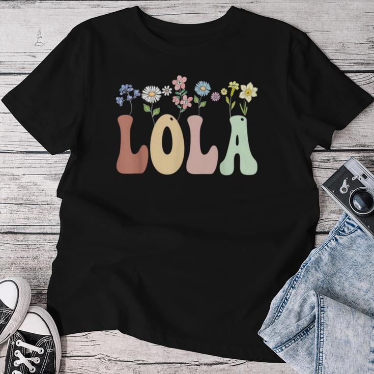 Lola Wildflower Floral Lola Women T-shirt Funny Gifts