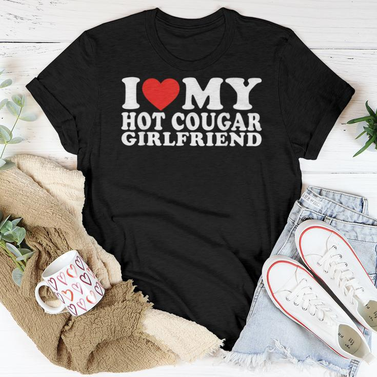 I Love My Hot Cougar Girlfriend I Love My Cougar Gf Women T-shirt Funny Gifts