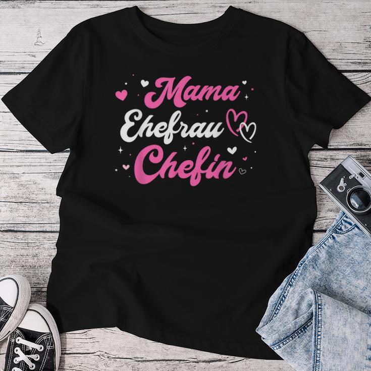 Mama Ehefrau Chefin Für Muttertag Weihnachten Geburtstag T-shirt Frauen Lustige Geschenke