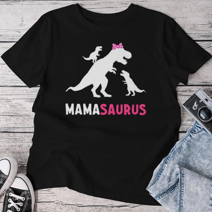 Mamasaurus 2 Kinder Für Mama Zum Muttertag Weihnachten T-shirt Frauen Lustige Geschenke