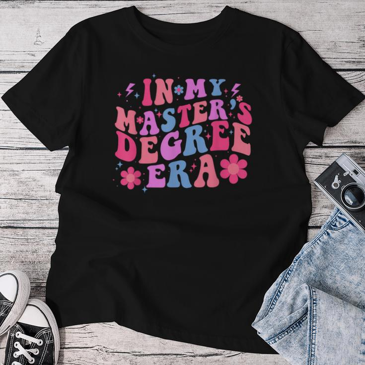 In My Master's Degree Era Retro Groovy Graduation Party Women T-shirt Funny Gifts