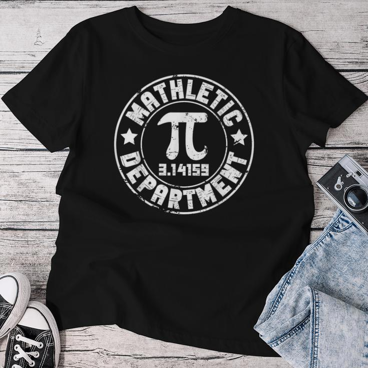Mathletic Department 314159 Pi Day Math Teacher Vintage Women T-shirt Unique Gifts