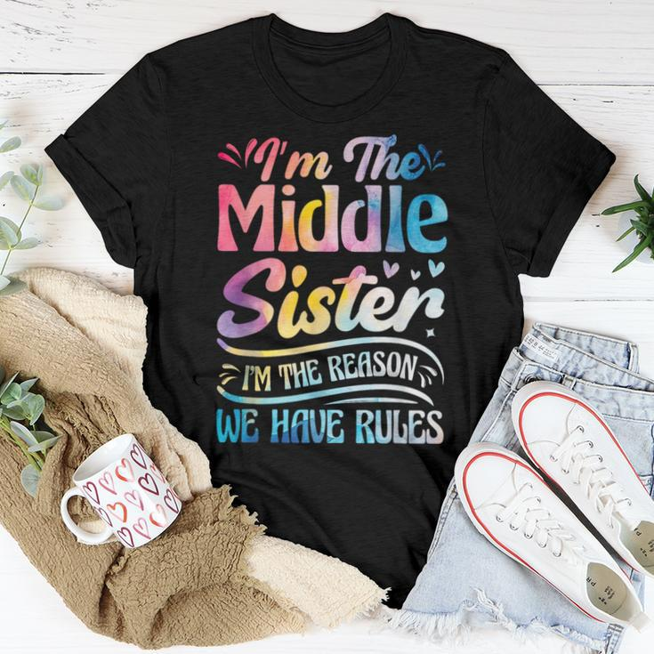 Middle Sister I'm The Reason We Have Rules Matching Women T-shirt Unique Gifts