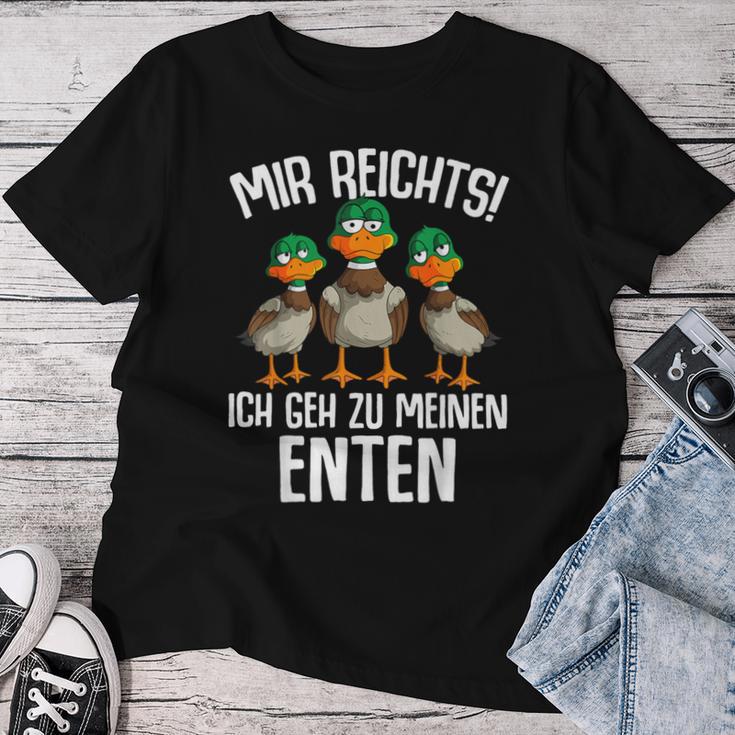 Mir Reichts Ich Geh Zu Mein Enten Duck Breeder Duck T-shirt Frauen Lustige Geschenke