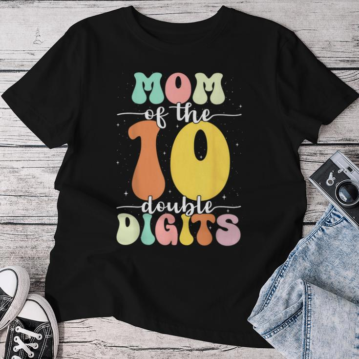 Mom Of The Birthday Girl Boy Double Digits 10Th Birthday Women T-shirt Funny Gifts