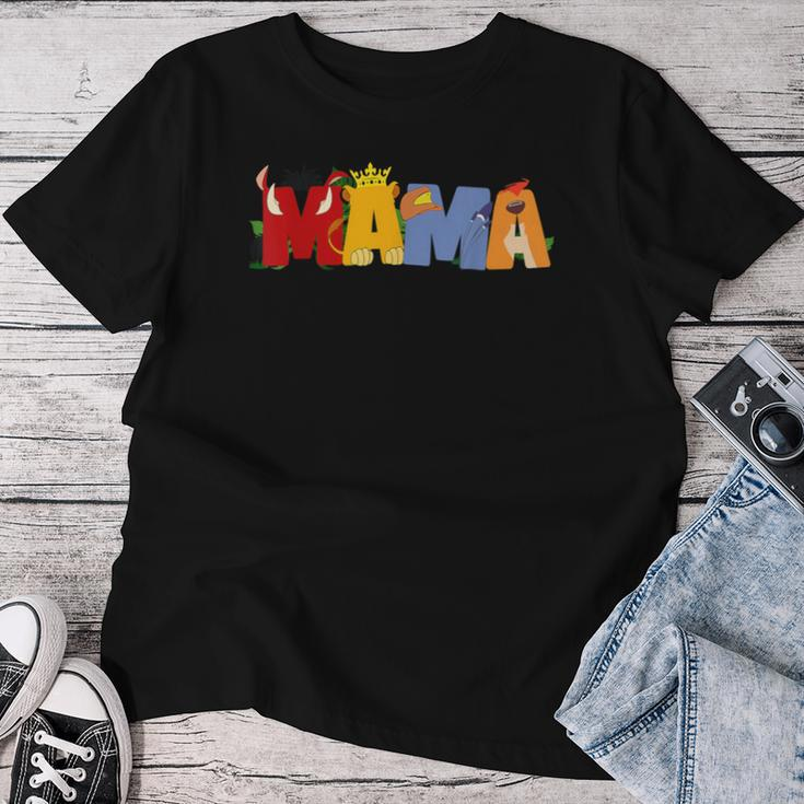 Mom And Dad Mama Of The Birthday Boy Lion Family Matching Women T-shirt Funny Gifts