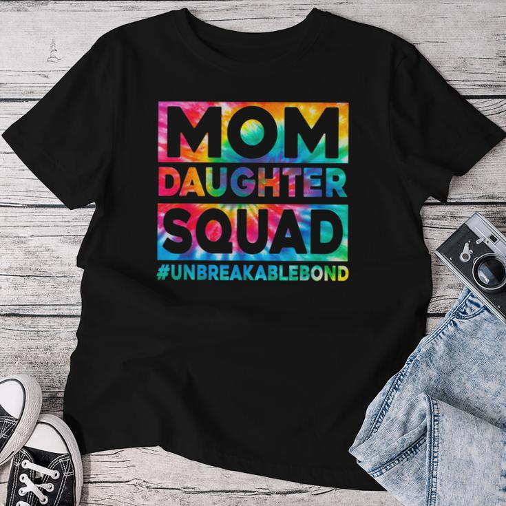 Mom And Daughter Squad Unbreakable Bond Tie Dye Print Women T-shirt Personalized Gifts