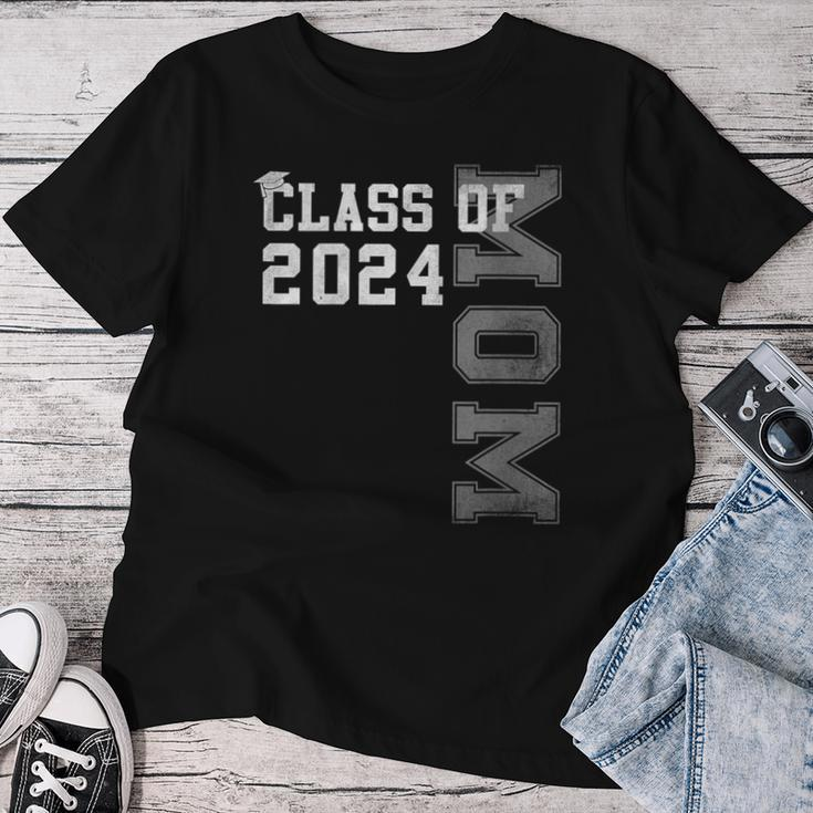 Mom Mother Senior 2024 Proud Mom Of A Class Of 2024 Graduate Women T-shirt Funny Gifts