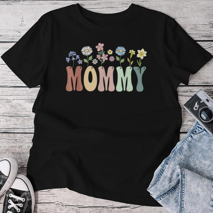 Mommy Wildflower Floral Mommy Women T-shirt Personalized Gifts