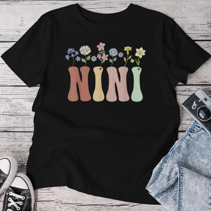 Nini Wildflower Floral Nini Women T-shirt Funny Gifts