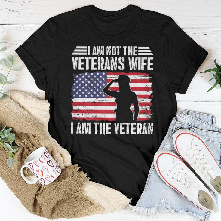 I Am Not The Veterans Wife I Am The Female Veteran Women T-shirt Funny Gifts