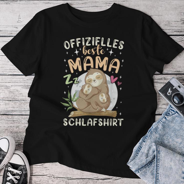 Offizielles Beste Mama Schlaf Faultier-Familie T-shirt Frauen Lustige Geschenke