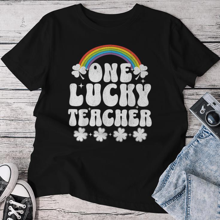 One Lucky Teacher St Patrick's Day Teacher Women T-shirt Funny Gifts
