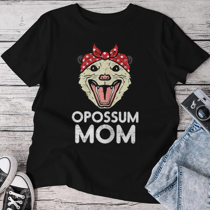 Opossum Mom Bandana Possum Family Mama Mommy Women Women T-shirt Funny Gifts