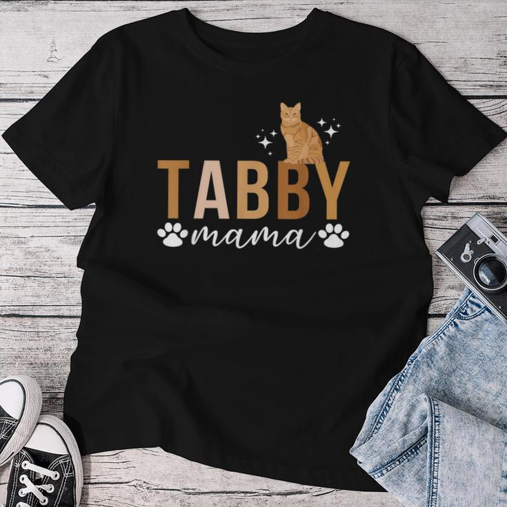 Orange Tabby Cat Mama Boho Orange Tabby Cat Owner Women T-shirt Personalized Gifts