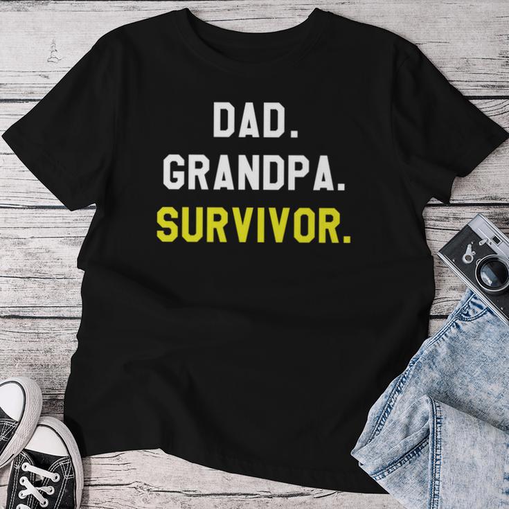 Papa Großvater Krebsüberlebender Chemotherapie Unterstützer T-shirt Frauen Lustige Geschenke