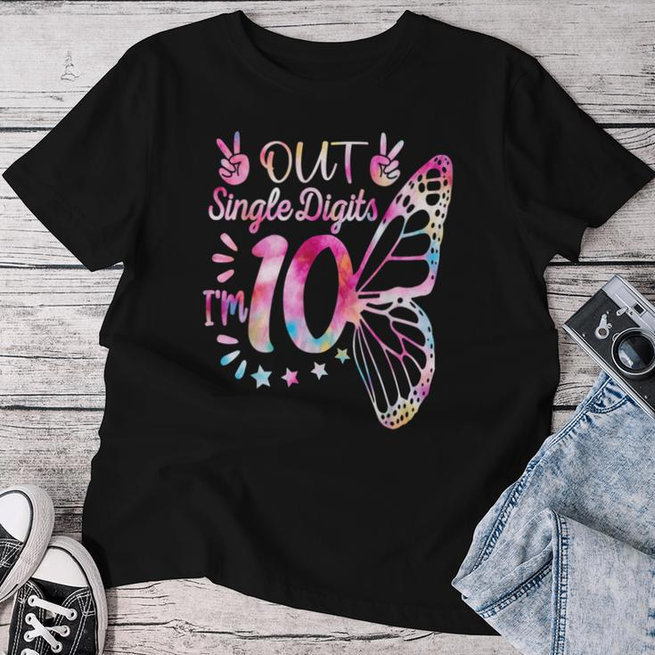Peace Out Single Digits I'm 10Th Birthday For Girl Women T-shirt Funny Gifts