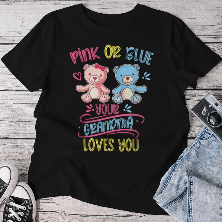 Pink Or Blue Deine Oma Liebt Dich Party Gender Reveal T-shirt Frauen Lustige Geschenke