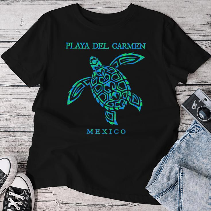 Playa Del Carmen Mexico Sea Turtle Boys Girls 2024 Vacation Women T-shirt Unique Gifts
