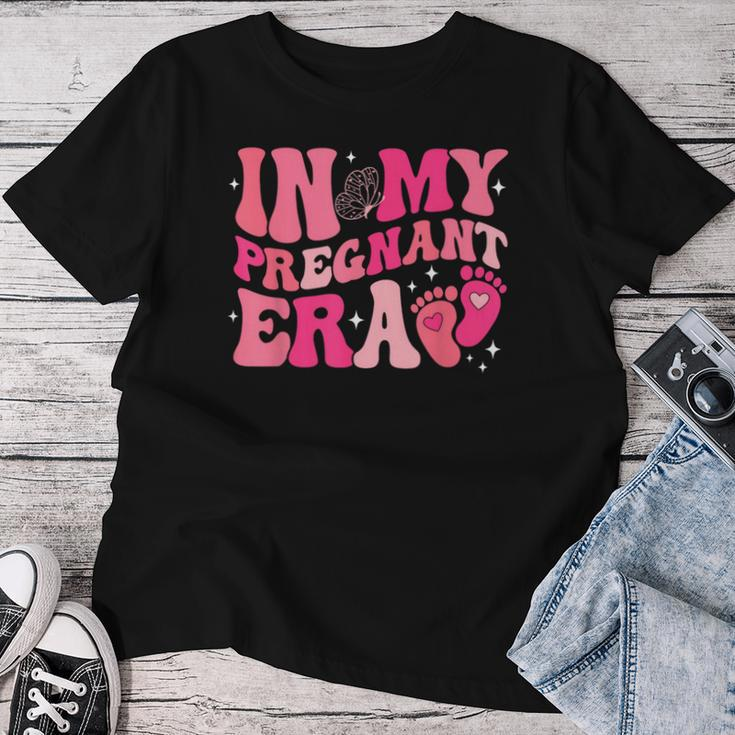In My Pregnant Era Pregnancy New Mom Groovy Mother's Day Women T-shirt Personalized Gifts