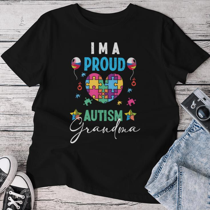 I Am A Proud Autism Grandma Girls Autism Awareness Women T-shirt Unique Gifts