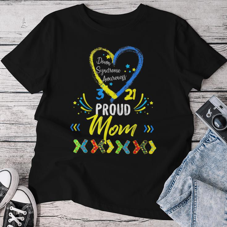 Proud Down Syndrome Mom Awareness Son Daughter Women T-shirt Funny Gifts