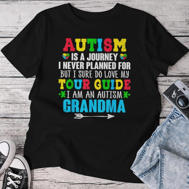 Proud Grandma Autism Awareness Month Grandson Granddaughter Women T-shirt Funny Gifts