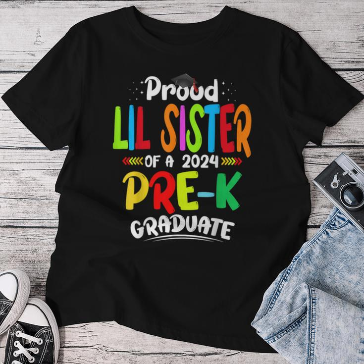 Proud Lil Sister Of Pre-K Graduate 2024 Graduation Lil Women T-shirt Personalized Gifts