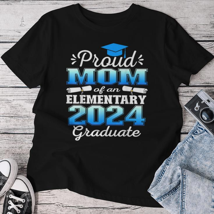 Proud Mom Of 5Th Grade Graduate 2024 Elementary Graduation Women T-shirt Funny Gifts