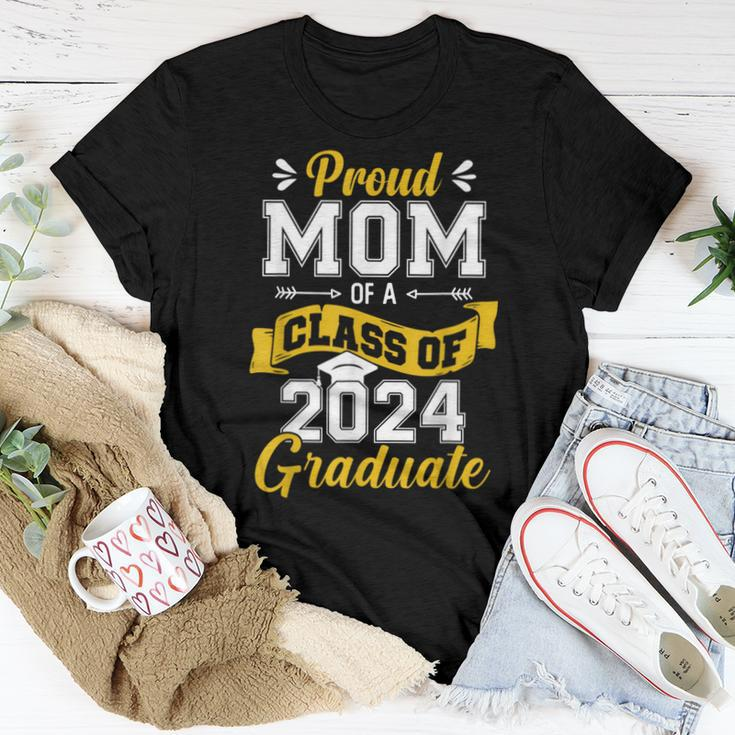 Proud Mom Of A Class Of 2024 Graduate Senior 2024 Graduation Women T-shirt Funny Gifts