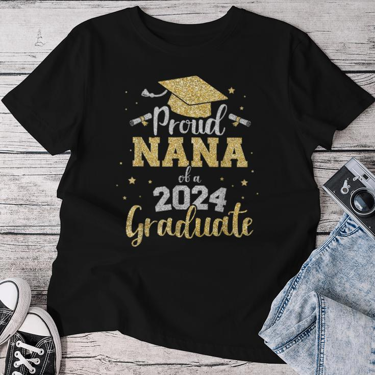 Proud Nana Of A Class Of 2024 Graduate Senior Graduation Women T-shirt Funny Gifts