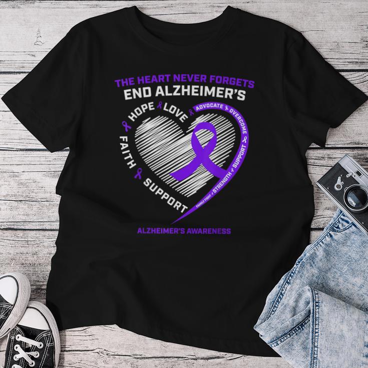 Purple End Alzheimers Awareness Frauen Männer Kinder Mama Papa T-shirt Frauen Lustige Geschenke