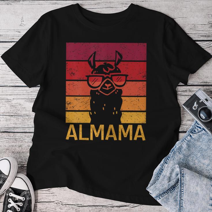 Retro Almama Muttertag Beste Mama Alpaka T-shirt Frauen Lustige Geschenke