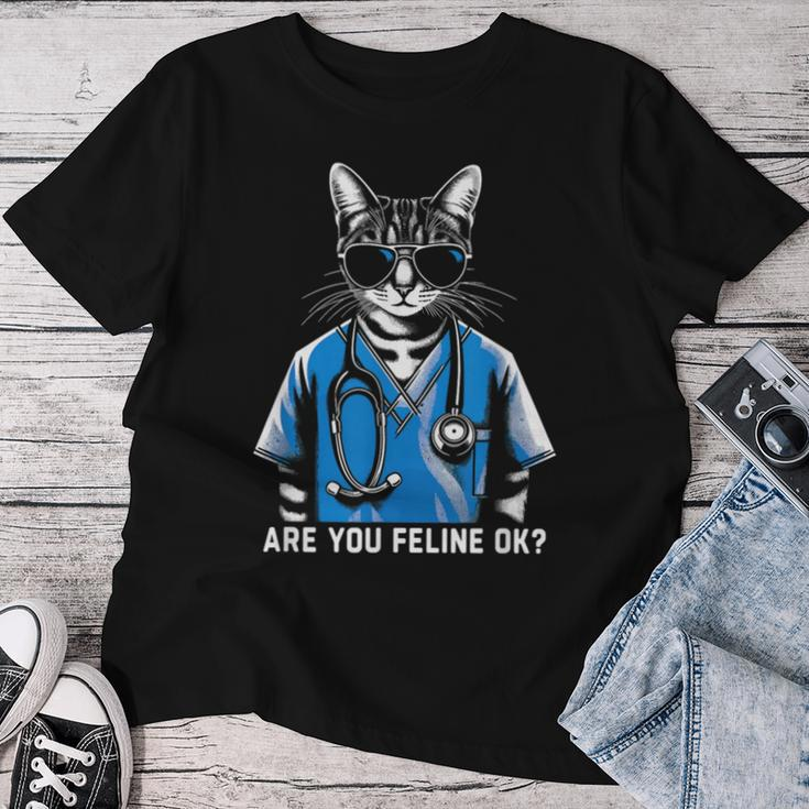 Retro Cat Nurse Nurse Week Nurse Women T-shirt Personalized Gifts